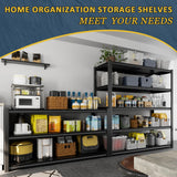 VDEVY 48" W Garage Shelving Heavy Duty 3030Lbs Storage Shelf 5 Tier Adjustable Shelving Units Metal Garage Storage Shelves for Basement, Commercial, Warehouse, Industrial, 72" H x 48" W x 24" D, VDEVY