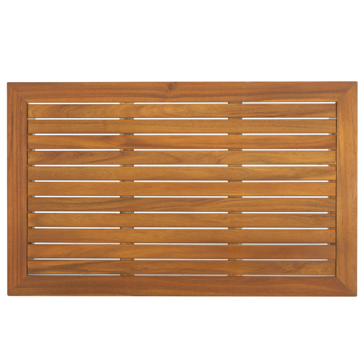 SAFAVIEH Outdoor Collection Dune Natural Brown Slatted Top Solid Wood Coffee Table SAFAVIEH