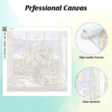 EOBROMD Paint by Numbers for Adults, DIY Flower Paint by Number Kits for Beginner on Canvas, Flower Paint by Numbers Adult Kit Drawing Arts and Crafts for Gift Home Wall Decor 16x20inch EOBROMD