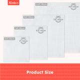 XEmbro 12 PCS Aida Cloth 14 Count, 4 Sizes White Cross Stitch Fabric for Craft Embroidery, Classic Reserve Aida Cloth for Embroidery Beginner, Needlework, Cross Stitch (5.9 to 11.8inch) XEmbro