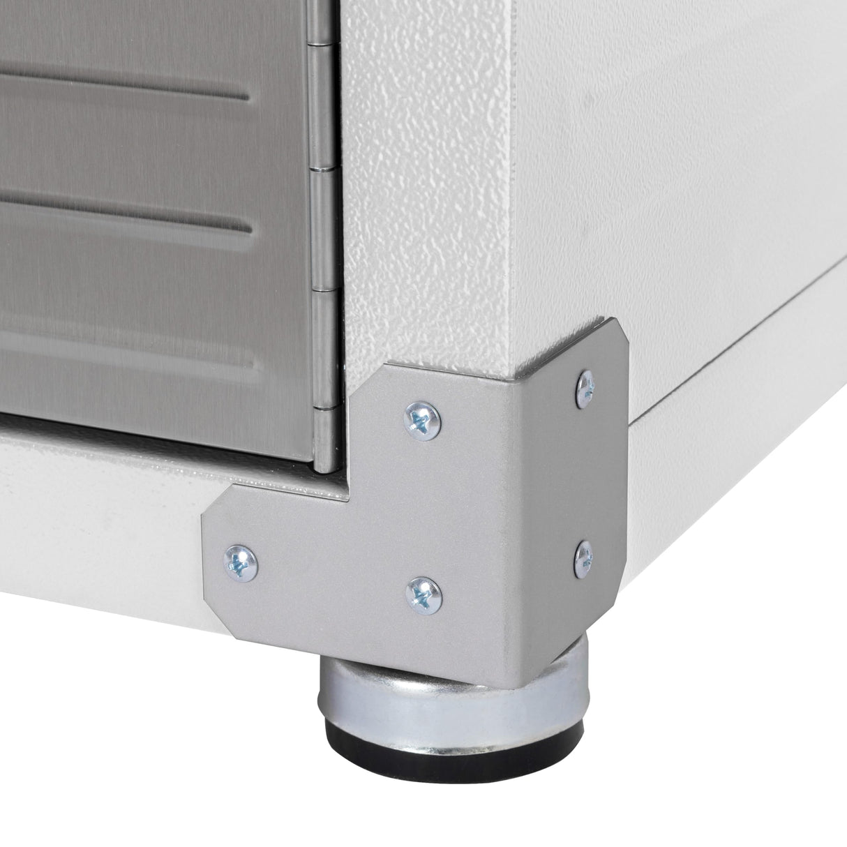 Seville Classics UltraHD Solid Steel Lockable Metal Storage Cabinet Locker Organizer w/Adjustable Shelves for Garage, Warehouse, Office, Classroom, 48" W x 24" D x 72" H, White Seville Classics