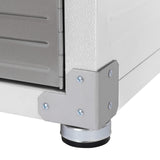 Seville Classics UltraHD Solid Steel Lockable Metal Storage Cabinet Locker Organizer w/Adjustable Shelves for Garage, Warehouse, Office, Classroom, 48" W x 24" D x 72" H, White Seville Classics