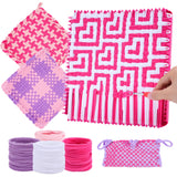 Pro 10 Inch Potholder Loom Kit for Kids & Beginners, Large Weaving Loom Crafts for Girls Age 6-12 Year Old & Adults, Gift Ideas for Birthday & Christmas, 112 Delicate Loops to Make 2 Pot Holders PREBOX