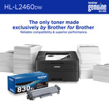 Brother HL-L2460DW Wireless Compact Monochrome Laser Printer with Duplex, Mobile Printing, Black & White Output | Includes Refresh Subscription Trial(1), Amazon Dash Replenishment Ready Brother
