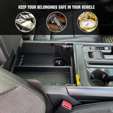 3mirrors Center Console Safe Gun Safe Box with Springs Hinge Compatible with 2021-2024 Ford F150, 2022-2023 F150 Lightning 3mirrors