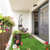 Fasmov Green Artificial Grass Rug Grass Carpet Rug 3.2' x 6.5', Realistic Fake Grass Deluxe Turf Synthetic Turf Thick Lawn Pet Turf -Perfect for Indoor/Outdoor Fasmov