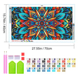 JOOZ Large Diamond Art Kits for Adults - 5D Mandala Diamond Painting Kits for Adults, DIY Full Drill Large Mandala Diamond Art Painting, Gem Painting Kit for Home Wall Decor 27.5 X 15.7 Inch JOOZ