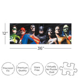 AQUARIUS DC Comics Justice League Puzzle (Slim 1000 Piece Jigsaw Puzzle) - Glare Free - Precision Fit - Officially Licensed DC Comics Merchandise & Collectibles - 12 x 36 Inches AQUARIUS