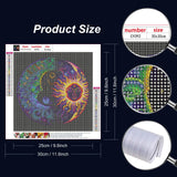 Stalente Diamond Painting Kits for Adults, 5D DIY Diamond Art Kits for Beginners Round Full Drill Diamond Painting for Home Wall Decoration Gift 12×12inch, Sun and Moon Stalente