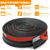 Universal Garage Door Threshold Seals Bottom Rubber Replacement, weatherproofing Garage Door Weather Stripping with Nails (20ft) Manguo Q