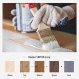 ROYMELO 30x84 inch Glass Sliding Barn Door Slab with 5ft Hardware Kit Included, 5-Panel Frosted Glass, Spruce Wood Support DIY Dyeing, Easy Assembly ROYMELO