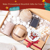 Sublimation Ceramic Ornaments Blank 3 Inch 30 PCS Christmas DIY Personalized Products Xmax Tree Decoration Aulsetch