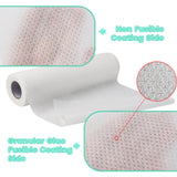 Craftido Fusible Iron on No Show Mesh Machine Embroidery Stabilizer Backing 12" x 10 Yd roll - Light Weight 1.8 oz for Machine Embroidery and Hand Sewing craftido