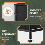 WLIVE Fabric Dresser for Bedroom, Tall Dresser with 8 Drawers, Storage Tower with Fabric Bins, Double Dresser, Chest of Drawers for Closet, Living Room, Hallway, Charcoal Black WLIVE