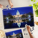 Capitol Building at Night, Washington DC (1000 Piece Puzzle, Challenging Jigsaw Puzzle for Adults, Made in USA) Lantern Press