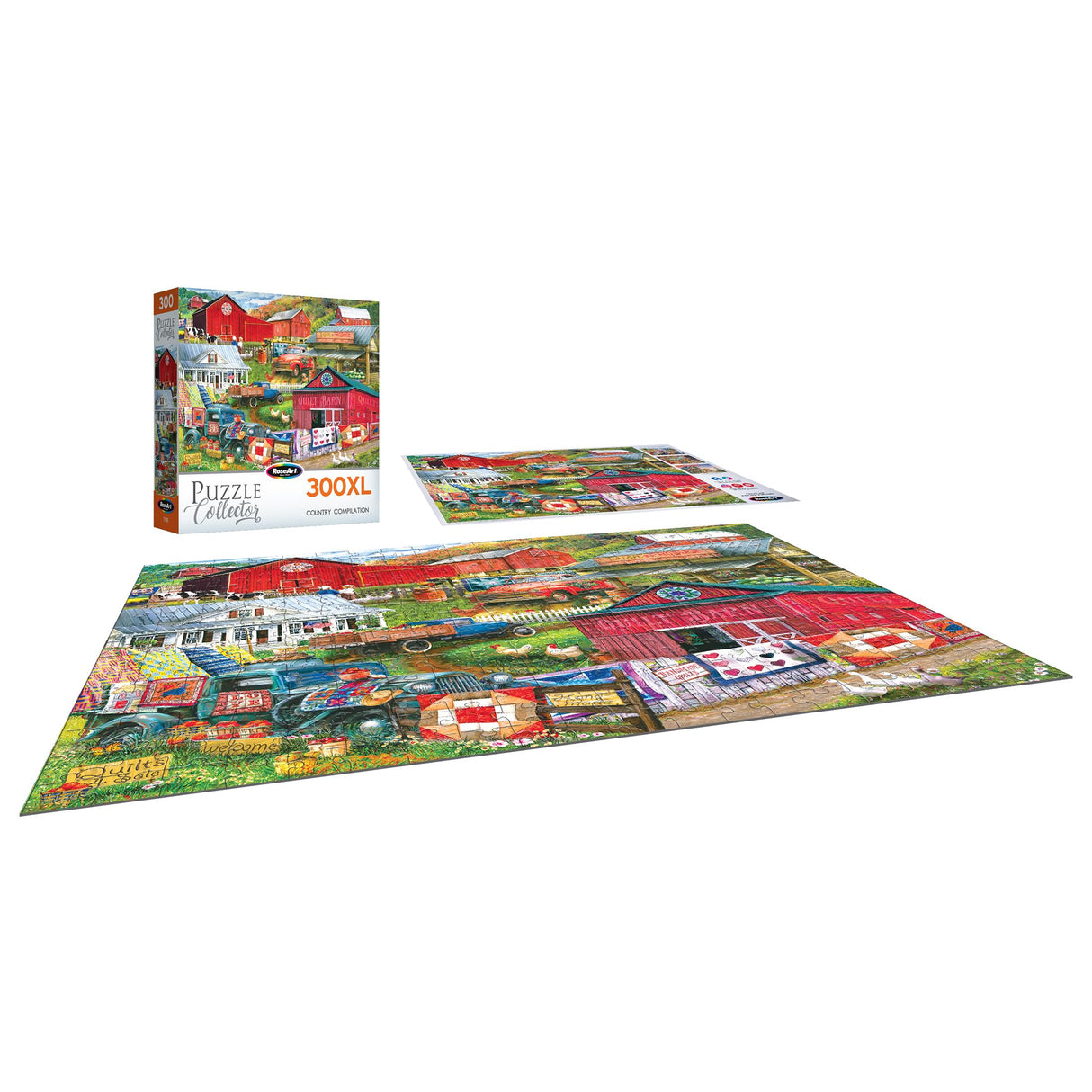 RoseArt - Puzzle Collector- Country Compilation - 300XL Piece Jigsaw Puzzle for Adults RoseArt