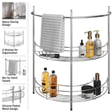 Pedestal Sink Organizer - Compact Under the Sink Rack with 2 Storage Shelves and Towel Holder - Space Saving Bathroom Storage by Lavish Home Lavish Home