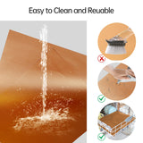 UBeesize 2 Pack Thickened Copper Oven Liners for Bottom of Oven BPA & PFOA Free, Reusable 16x24 Inch Heavy Duty Non Stick Teflon Oven Mats, Fit Electric Gas Toaster Convection Microwave Ovens Grills UBeesize