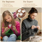 Katech 20 Skeins Cotton Yarn for Crocheting-Sport Weight Yarn 55% Cotton 45% Acrylic-Milk Cotton Yarn-Knitting/Crochet Yarn Kit Katech