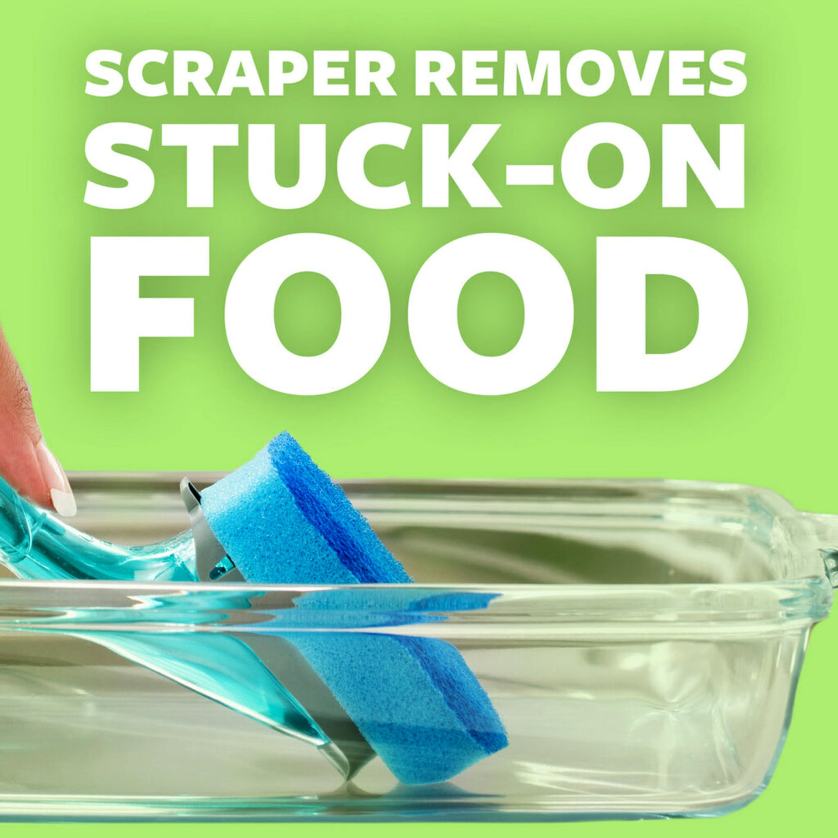 Scotch-Brite Non-Scratch Dishwand Kit, Includes 1 Dish Wand & 7 Dish Wand Sponge Refills, Best for Nonstick Pots and Pans, Keep Hands Out of the Mess, Dish Cleaning Wand, Dish Soap Wand, Dish Brush Scotch-Brite