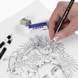 Tombow 51523 MONO Drawing Pencil Set, Assorted Degrees, 12-Pack. Professional Quality Graphite Pencil Set with Eraser and Sharpener Tombow