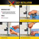 Xcluder Stainless Steel Garage Door Rodent Shield; 2 Door Kit with 8-inch Door Strips (Pack of 4); Keep Rats and Mice Out; Suitable for Residential and Commercial Use (162942) Xcluder