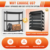 Hymnxemo Heavy Duty 5-Tier Shelving Unit 2500LBS Capacity - Adjustable Steel Garage Shelves for Warehouse, Basement Storage(63''H x 45.3''W x 15.7''D) Hymnxemo