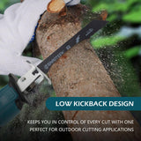 POHYEOL 24V MAX Cordless One-Handed Reciprocating Saw for Wood & Metal Cutting, Variable Speed,4 Saw Tool-Free Blade Change POHYEOL