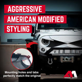 AMERICAN MODIFIED Hawke Front Grille Cover Compatible with Jeep Wrangler, JK/JKU, Rubicon, and Sahara Sport 2007 to 2018 Models, White AM AMERICAN MODIFIED