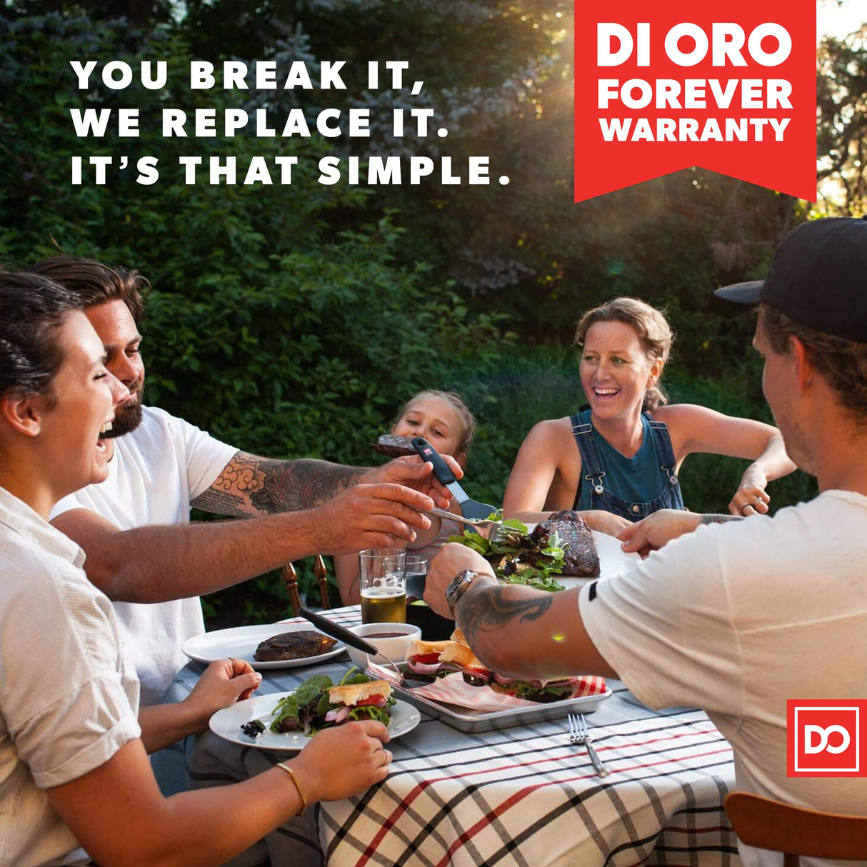 DI ORO Silicone Spatula Set - Rubber Kitchen Spatulas for Baking, Cooking, & Mixing - 600°F Heat-Resistant & BPA Free Silicone Scraper Spatulas for Nonstick Cookware - Dishwasher Safe (3pc, Black) di Oro Living