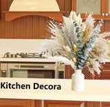 Green Pampas Grass Boho Bouquet – Exquisite Lavender and Eucalyptus Dried Flower Arrangements for Western Boho Decor – Rustic Flowers for Your Bohemian Home, Bedroom, and Wedding Table Décor YOJOYI