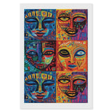 African Mask Tribal Ethnic Diamond Painting Kits DIY Round Full Drill Art Kit 5D Diamond Painting for Home Wall Decor 8"x12" Generic