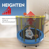 Sedeke 72" Trampoline for Kids with Net, 6 FT Indoor & Outdoor Small Toddler Trampoline with Basketball Hoop & Dart Board for Ages 1-8, Birthday Gifts for Boys & Girls, Baby Toddler Christmas Toys Sedeke