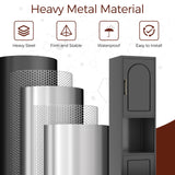 Kubohogar 75" Tall Bathroom Storage Cabinet, Metal Bathroom Floor Cabinet with Doors, Open Space, Adjustable Shelves，Freestanding Narrow Cabinets for Kitchen, Living Room, Laundry, Black Kubohogar