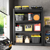 Huhaneon Garage Shelves Heavy Duty - 40''W 2,000Lbs Metal Adjustable Storage Shelving Rack Units for Warehouse Basement Pantry Kitchen 40" W x 16" D x 66" H 4 Tier Black Huhaneon