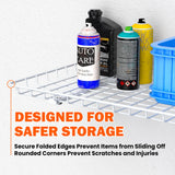 Ultrawall Wall Mounted Storage Shelf, Garage Shelves 24x12 Inch, Metal Shelf Rack, Heavy-Duty Wall Organizer for Closet, Kitchen, Laundry Room 2 Pack, White Ultrawall