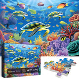 PICKFORU Ocean Puzzle 1000 Pieces, Sea Turtle Puzzles for Adults Fish, Colorful Marine Life Jigsaw Puzzles Beach Scenes… PICKFORU