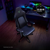 Razer Iskur V2 Gaming Chair: Adaptive Lumbar Support - Adjustable Lumbar Curve - High Density Foam Cushions - Reactive Seat Tilt &152-degree Recline - 4D Armrests - Synthetic Leather - Black Razer