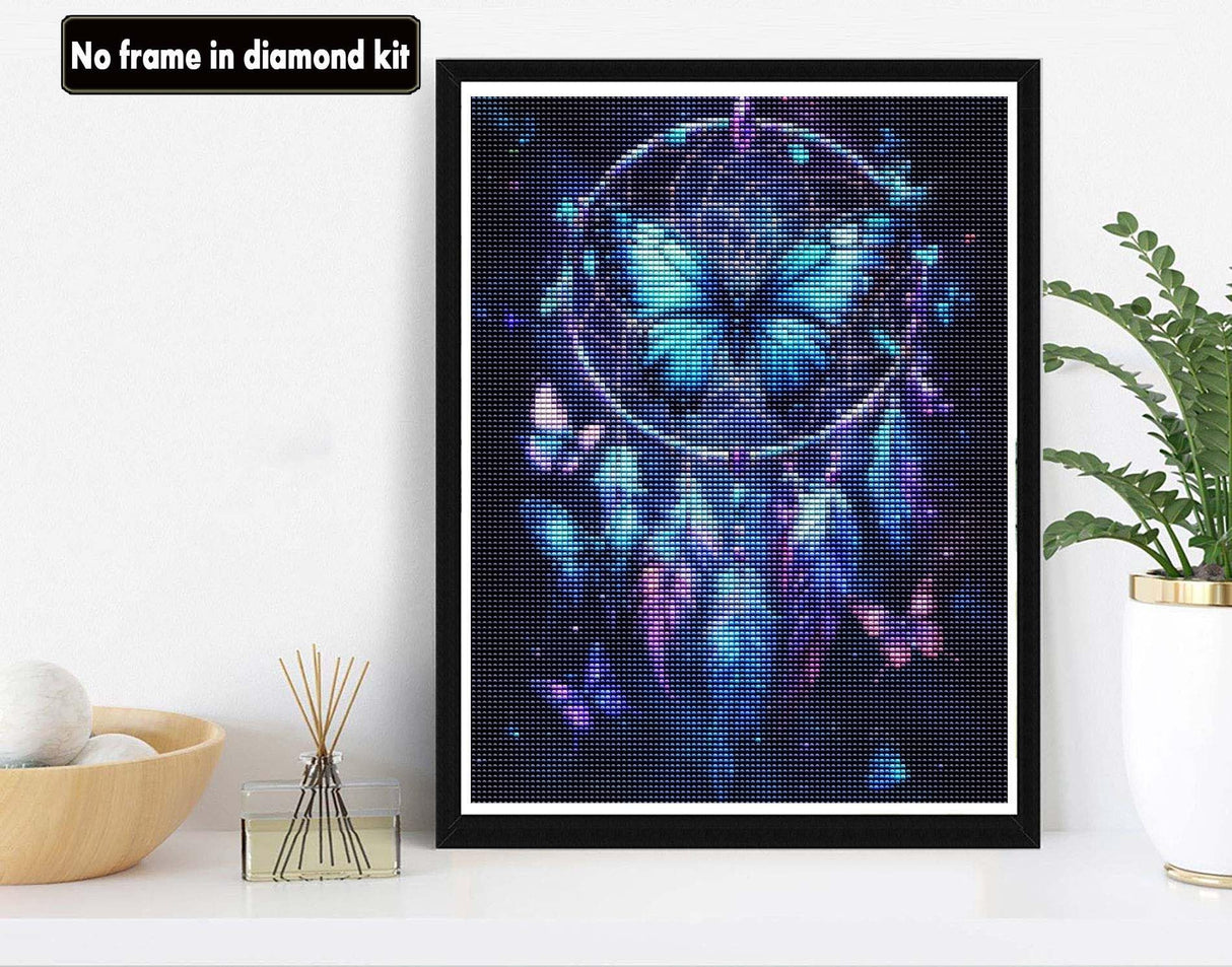 VAIIEYO 5D DIY Diamond Art Kits for Adults Dream Catcher, Diamond Painting Butterfly, Paint by Numbers Full Drill Round Rhinestone Craft Canvas for Home Wall Decor Gift 12x16 inch-20 VAIIEYO