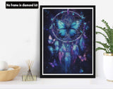 VAIIEYO 5D DIY Diamond Art Kits for Adults Dream Catcher, Diamond Painting Butterfly, Paint by Numbers Full Drill Round Rhinestone Craft Canvas for Home Wall Decor Gift 12x16 inch-20 VAIIEYO
