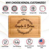 Personalized Cutting Board Wedding Registry Gift 2024, Custom Wedding & Anniversary Gift for Couples, Cool Bridal Shower Gifts, Custom Signs for Anniversary, New Home Housewarming Gifts for Women Kenzal Customized