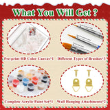 HMZephitiquc Cardinal Paint by Numbers Kit for Adults Canvas Christmas, Cardinal Paint by Number Christmas, Painting by Numbers, Easy DIY Crafts Home Wall Decor 16x20 in HMZephitiquc