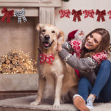 Boao 6 Rolls Christmas Wired Ribbons 2.5 Inch x 24 Yards Buffalo Red White Black Plaid Ribbons Vintage Truck Trees Glittered Snowflake Wired Edge Ribbon for Christmas DIY Wrapping Wedding Floral Craft Boao