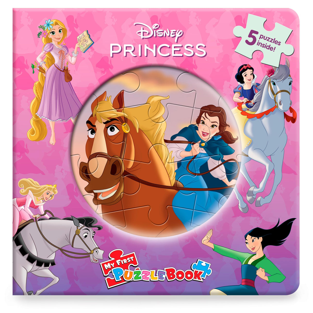 Disney Princess My First Puzzle Book - Jigsaw Puzzles for kids, 10-page board book, 5 puzzles to enjoy Phidal