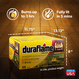 Duraflame 6-Pack Indoor/Outdoor Logs for Fireplace & Fire Pit, 3-Hour Burn, 4.5lb Each Duraflame