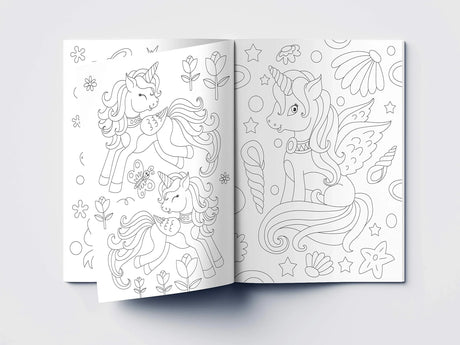 101 Unicorn Colouring Book: Fun Activity Colouring Book For Children WoodArtSupply