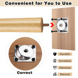 TURSTIN 8 Pieces 16 Inches Table Legs Wood Furniture Legs Tapered Round Replacement Desk Chair Legs Mid Century Furniture Legs for Coffee Table Dresser Night Stand (Wood) TURSTIN