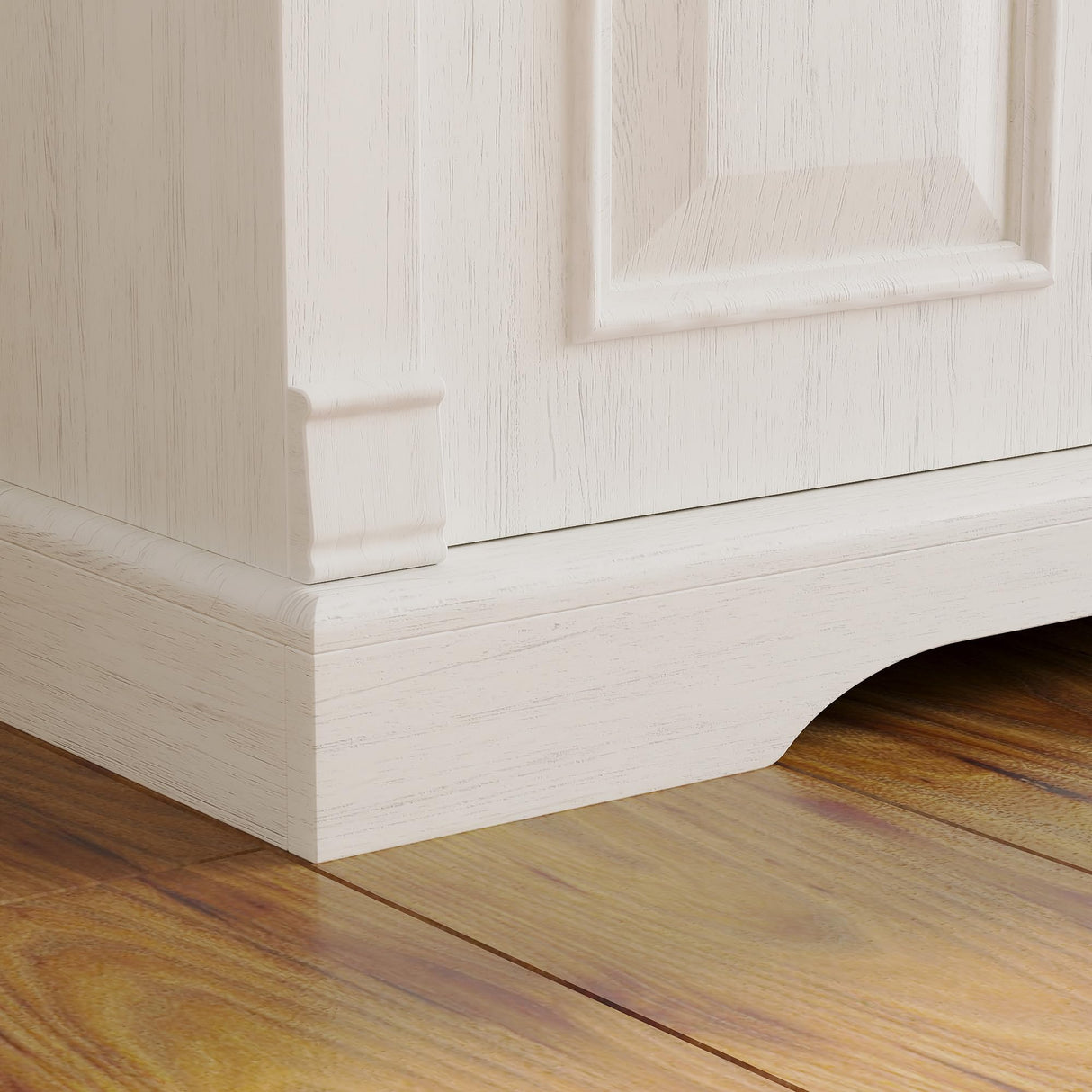 IRONCK Farmhouse TV Stand for 75+ Inch TV, 70" Entertainment Center with Storage Cabinets and Sliding Barn Door, Media Console for Living Room, White IRONCK