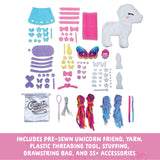 Craft-tastic - Make a Friend Unicorn - Mini Sewing Kit, Arts and Crafts, Kids Crafts, Craft Kit Makes 1 Easy-to-Sew Stuffie with Accessories, Bonus Travel Tote Included Ages 6+ Craft-tastic