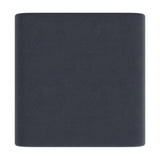 HomePop Modern Arch Velvet Ottoman Home Décor|Ottoman for Living Room & Bedroom - Steel Blue Velvet HomePop